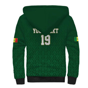 Senegal Football Champions Custom Sherpa Hoodie Lions of Teranga Rise