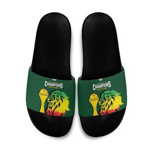 Senegal Football Champions Slide Sandals Lions of Teranga Rise