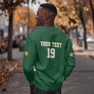 Senegal Football Champions Custom Sweatshirt Lions of Teranga Rise