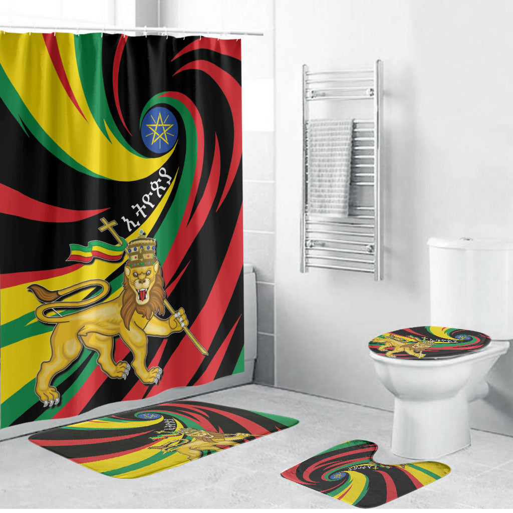 Ethiopia National Day 1991 Bathroom Set Habesha Lion Of Judah