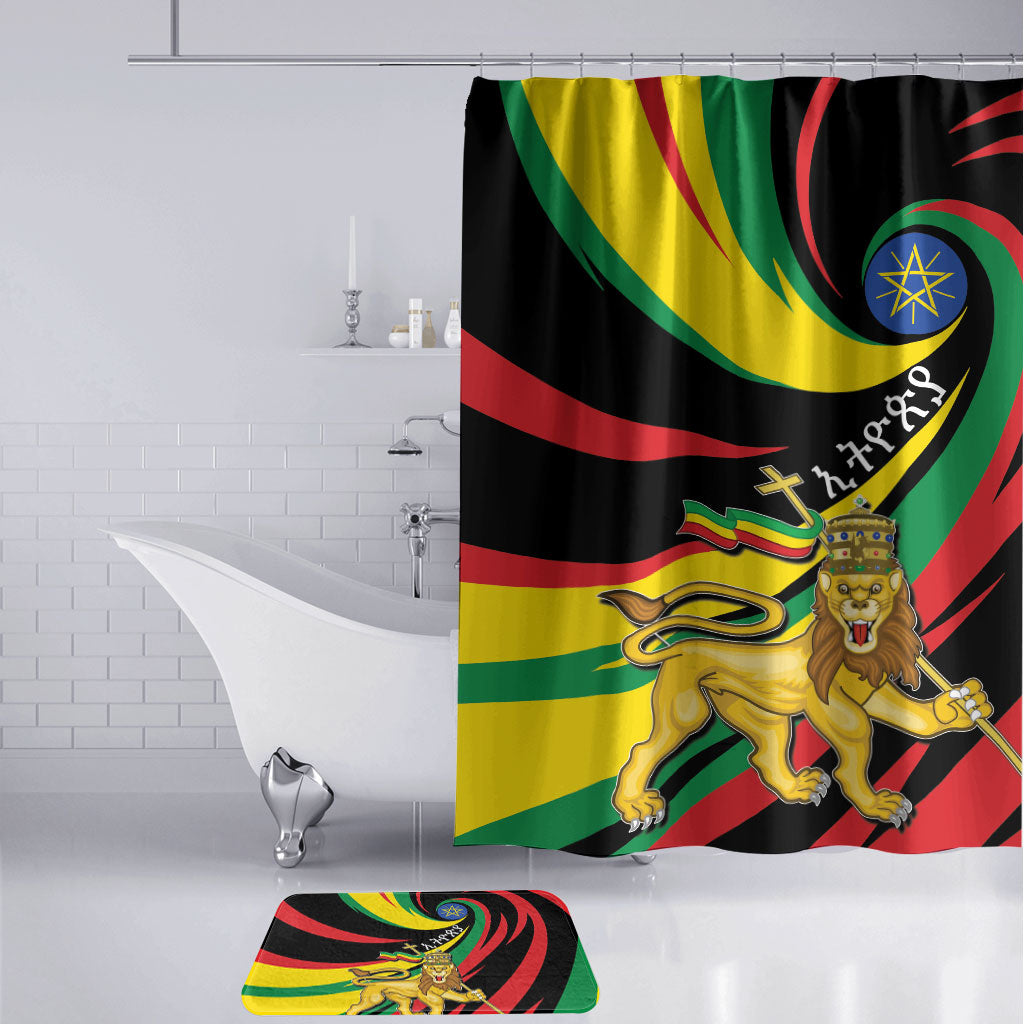 Ethiopia National Day 1991 Bathroom Set Habesha Lion Of Judah