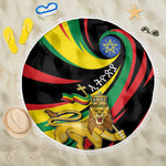Ethiopia National Day 1991 Beach Blanket Habesha Lion Of Judah
