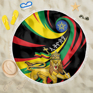 Ethiopia National Day 1991 Beach Blanket Habesha Lion Of Judah