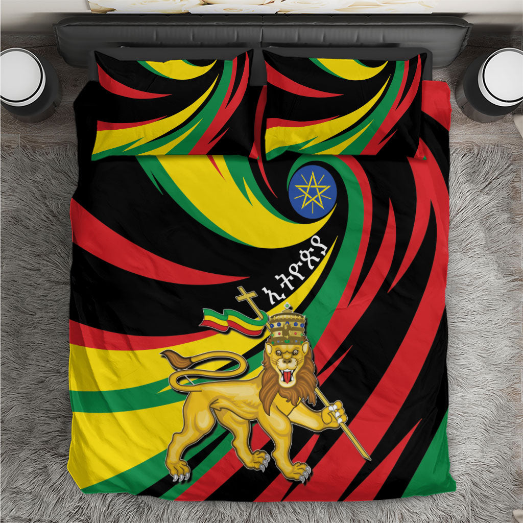 Ethiopia National Day 1991 Bedding Set Habesha Lion Of Judah