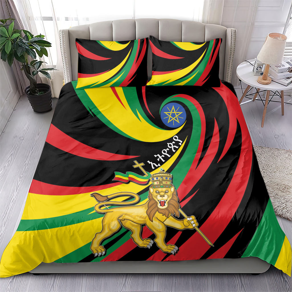 Ethiopia National Day 1991 Bedding Set Habesha Lion Of Judah