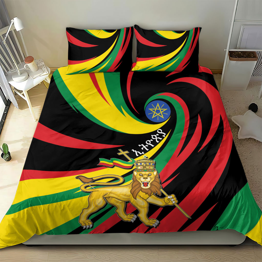 Ethiopia National Day 1991 Bedding Set Habesha Lion Of Judah