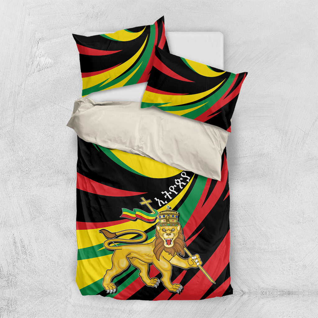 Ethiopia National Day 1991 Bedding Set Habesha Lion Of Judah