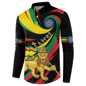 Ethiopia National Day 1991 Button Sweatshirt Habesha Lion Of Judah