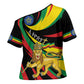 Ethiopia National Day 1991 Cross Shoulder Shirt Habesha Lion Of Judah