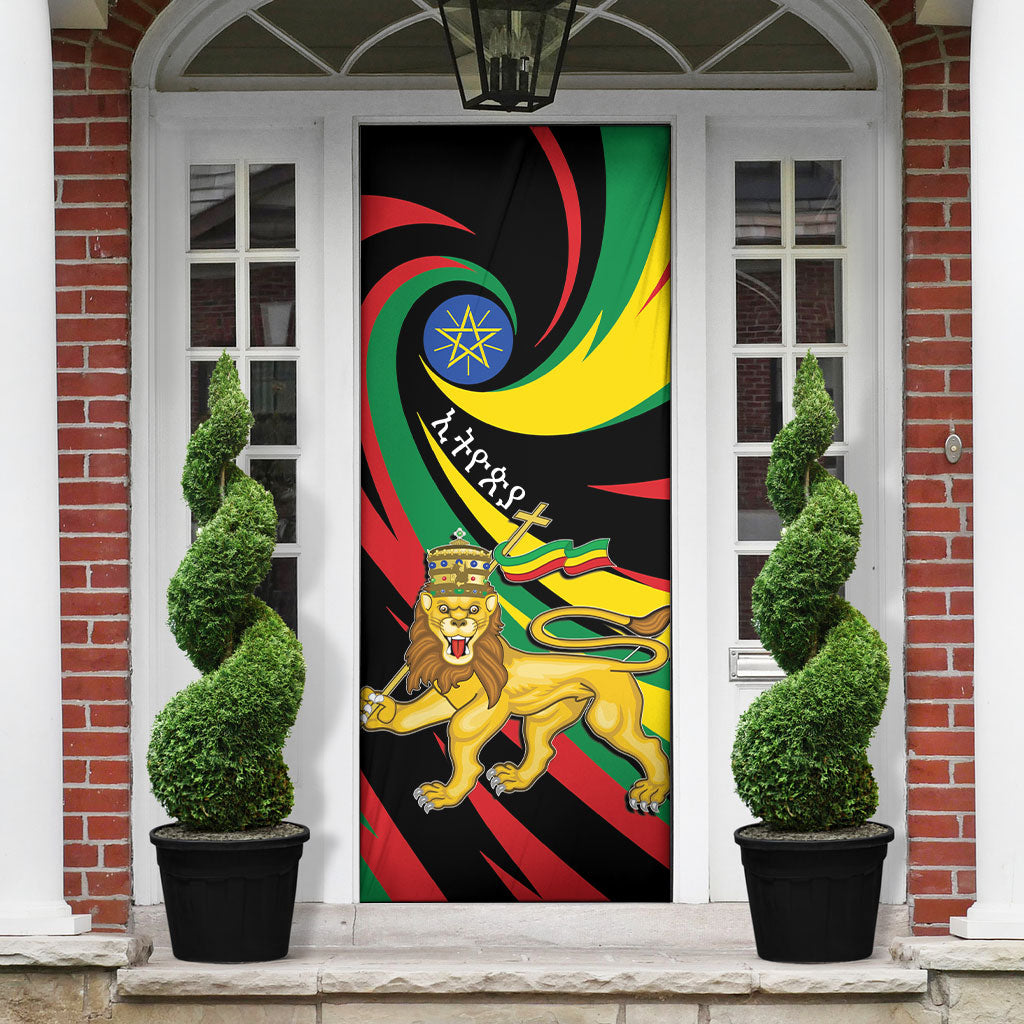 Ethiopia National Day 1991 Door Cover Habesha Lion Of Judah