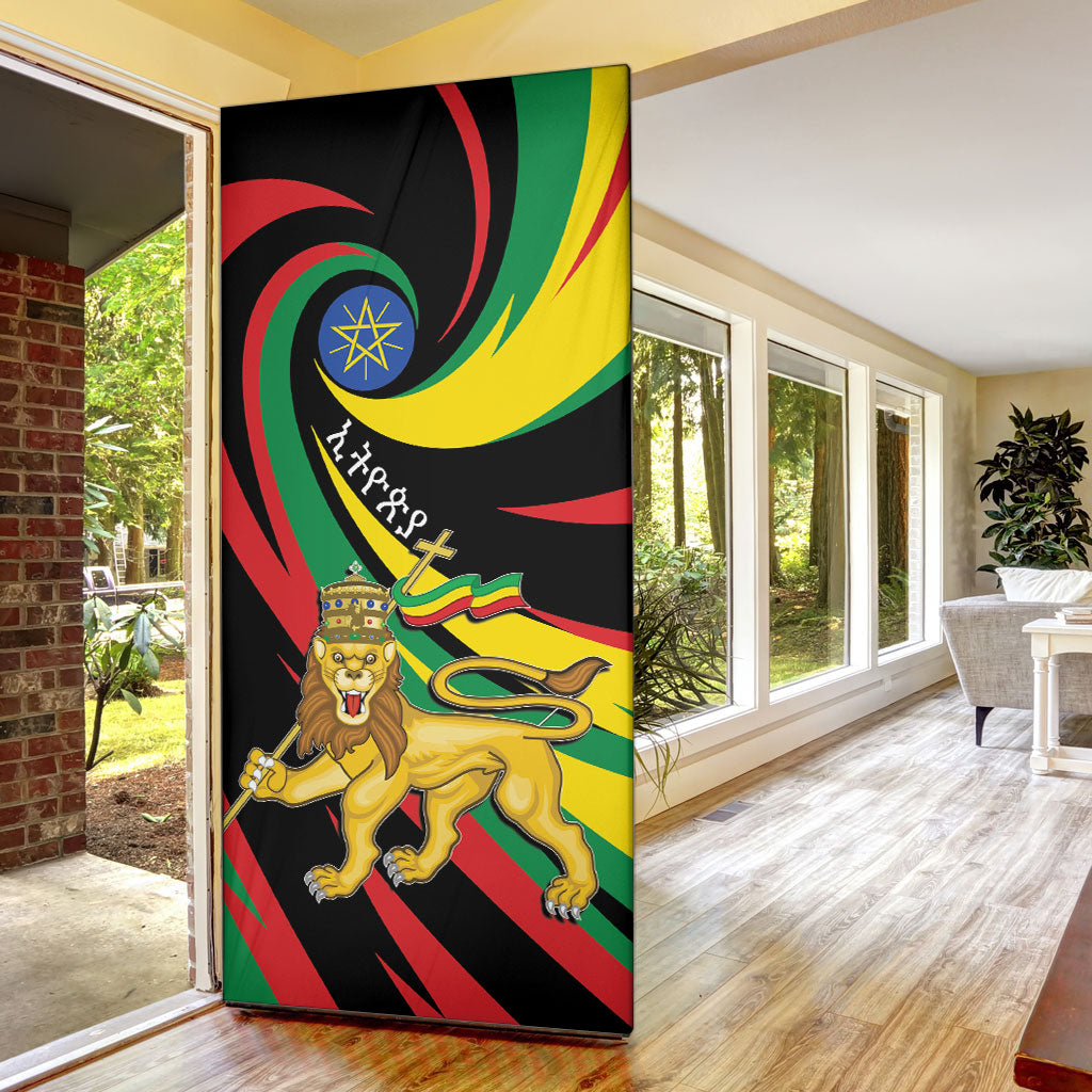 Ethiopia National Day 1991 Door Cover Habesha Lion Of Judah