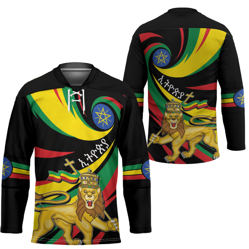 Ethiopia National Day 1991 Hockey Jersey Habesha Lion Of Judah