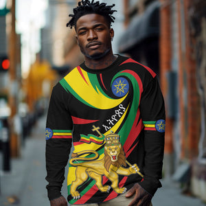 Ethiopia National Day 1991 Long Sleeve Shirt Habesha Lion Of Judah