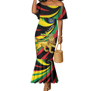 Ethiopia National Day 1991 Mermaid Dress Habesha Lion Of Judah