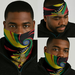 Ethiopia National Day 1991 Neck Gaiter Habesha Lion Of Judah