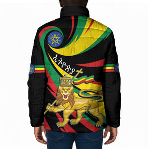 Ethiopia National Day 1991 Padded Jacket Habesha Lion Of Judah