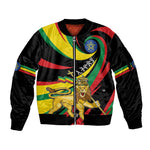 Ethiopia National Day 1991 Sleeve Zip Bomber Jacket Habesha Lion Of Judah