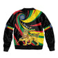 Ethiopia National Day 1991 Sleeve Zip Bomber Jacket Habesha Lion Of Judah
