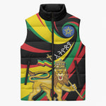 Ethiopia National Day 1991 Sleeveless Puffer Jacket Habesha Lion Of Judah