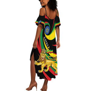 Ethiopia National Day 1991 Summer Maxi Dress Habesha Lion Of Judah