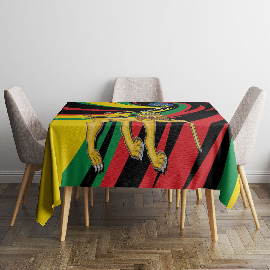 Ethiopia National Day 1991 Tablecloth Habesha Lion Of Judah