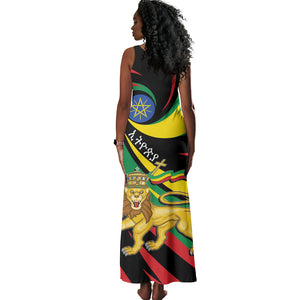 Ethiopia National Day 1991 Tank Maxi Dress Habesha Lion Of Judah