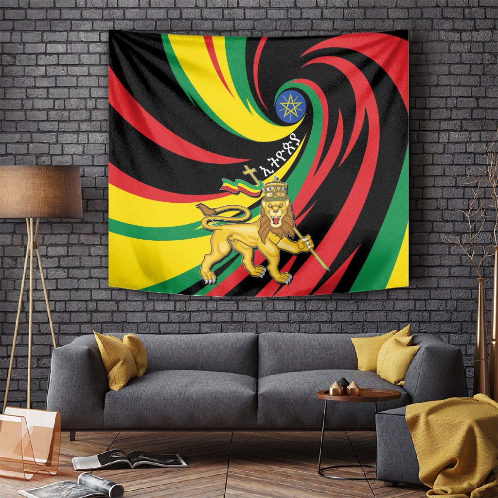Ethiopia National Day 1991 Tapestry Habesha Lion Of Judah