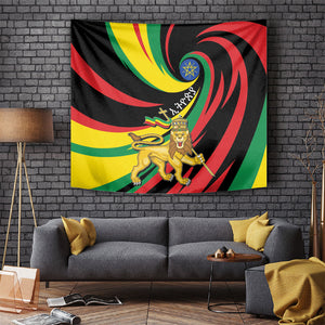 Ethiopia National Day 1991 Tapestry Habesha Lion Of Judah