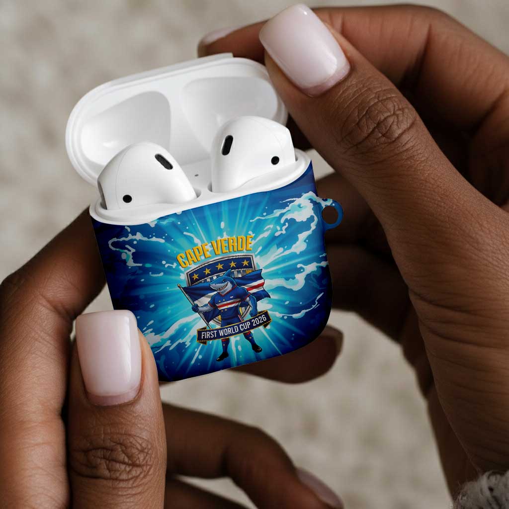 Blue Shark Cape Verde Football AirPods Case First World Cup 2026