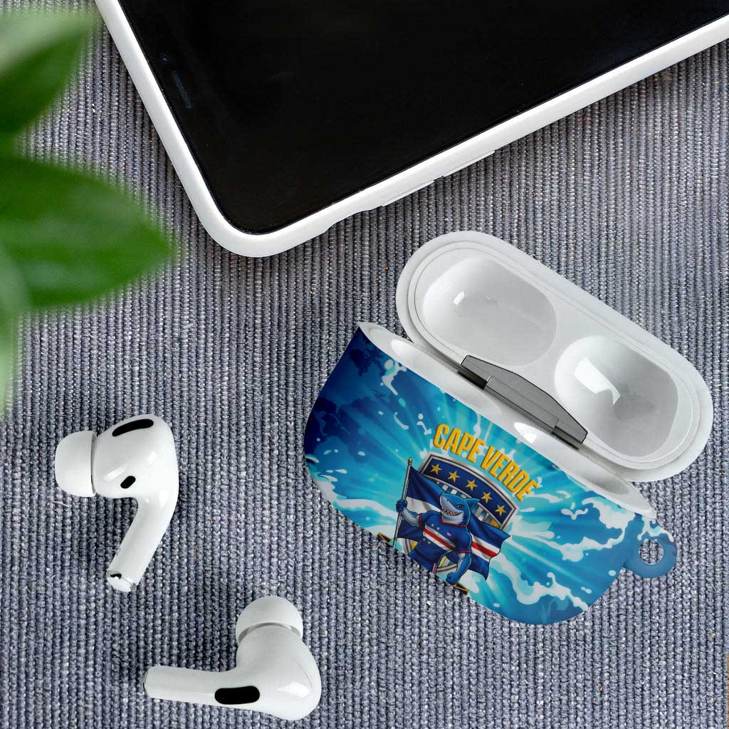 Blue Shark Cape Verde Football AirPods Case First World Cup 2026