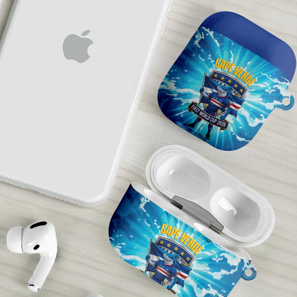 Blue Shark Cape Verde Football AirPods Case First World Cup 2026
