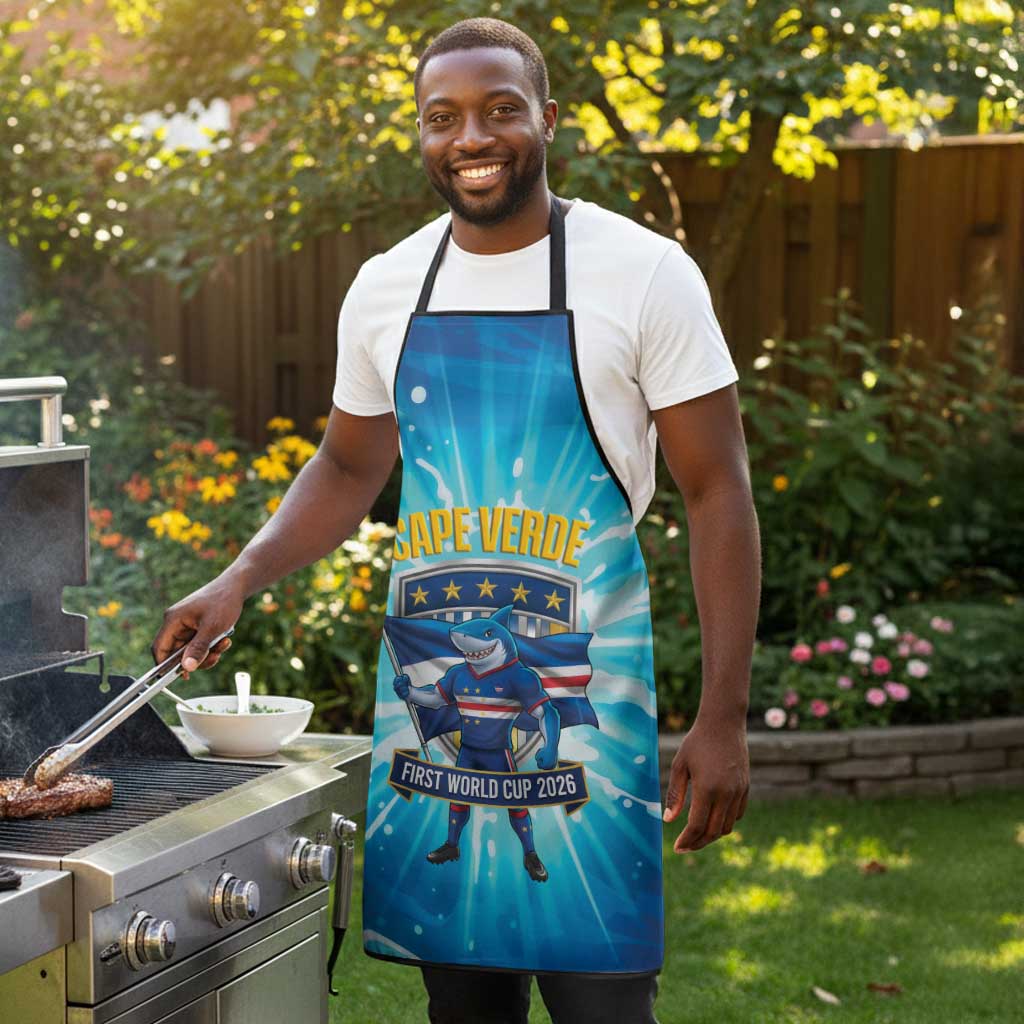 Blue Shark Cape Verde Football Apron First World Cup 2026