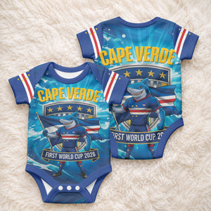 Blue Shark Cape Verde Football Baby Onesie First World Cup 2026