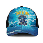 Blue Shark Cape Verde Football Baseball Net Cap First World Cup 2026 - African Pride