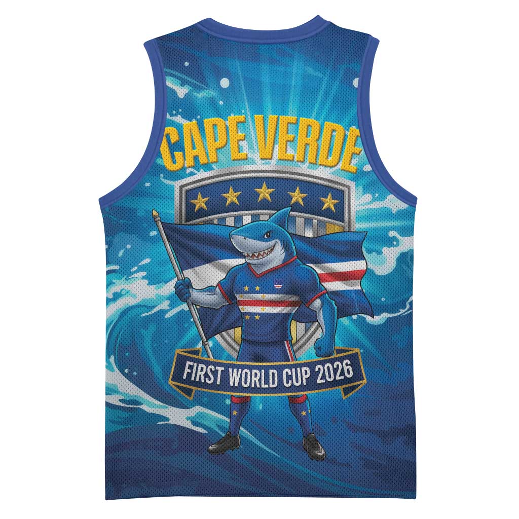 Blue Shark Cape Verde Football Basketball Jersey First World Cup 2026 LT19