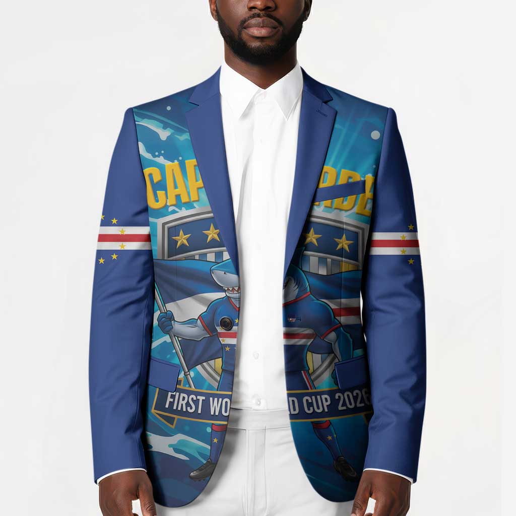 Blue Shark Cape Verde Football Blazer First World Cup 2026