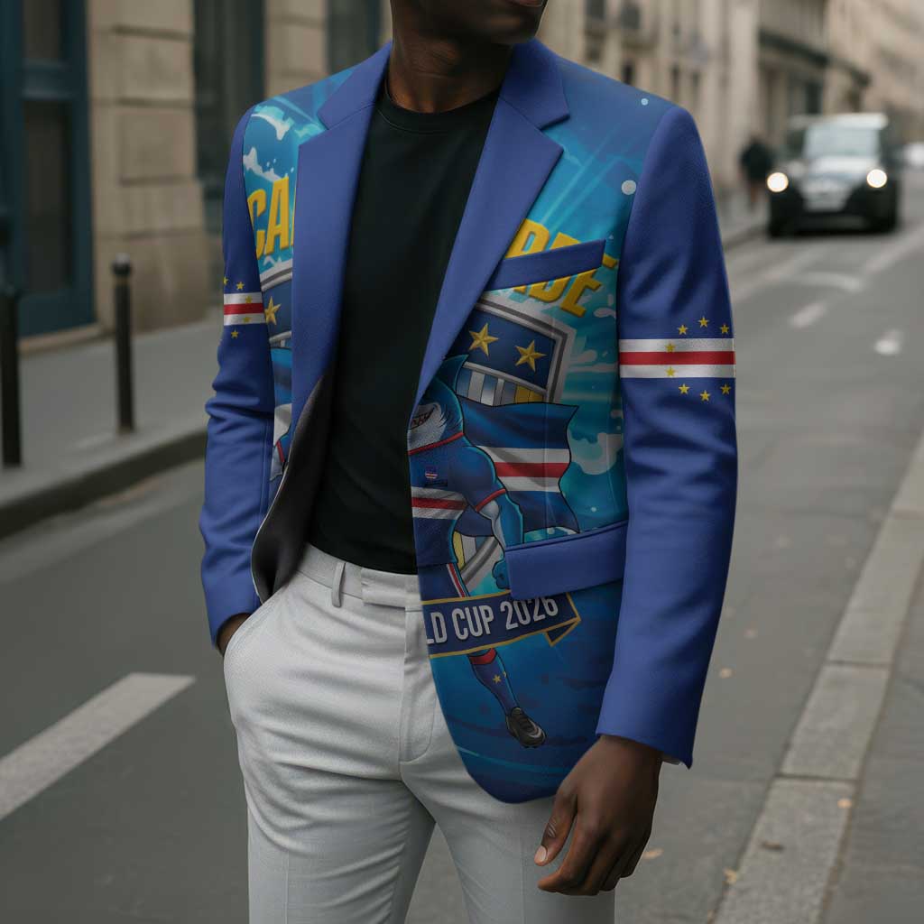 Blue Shark Cape Verde Football Blazer First World Cup 2026