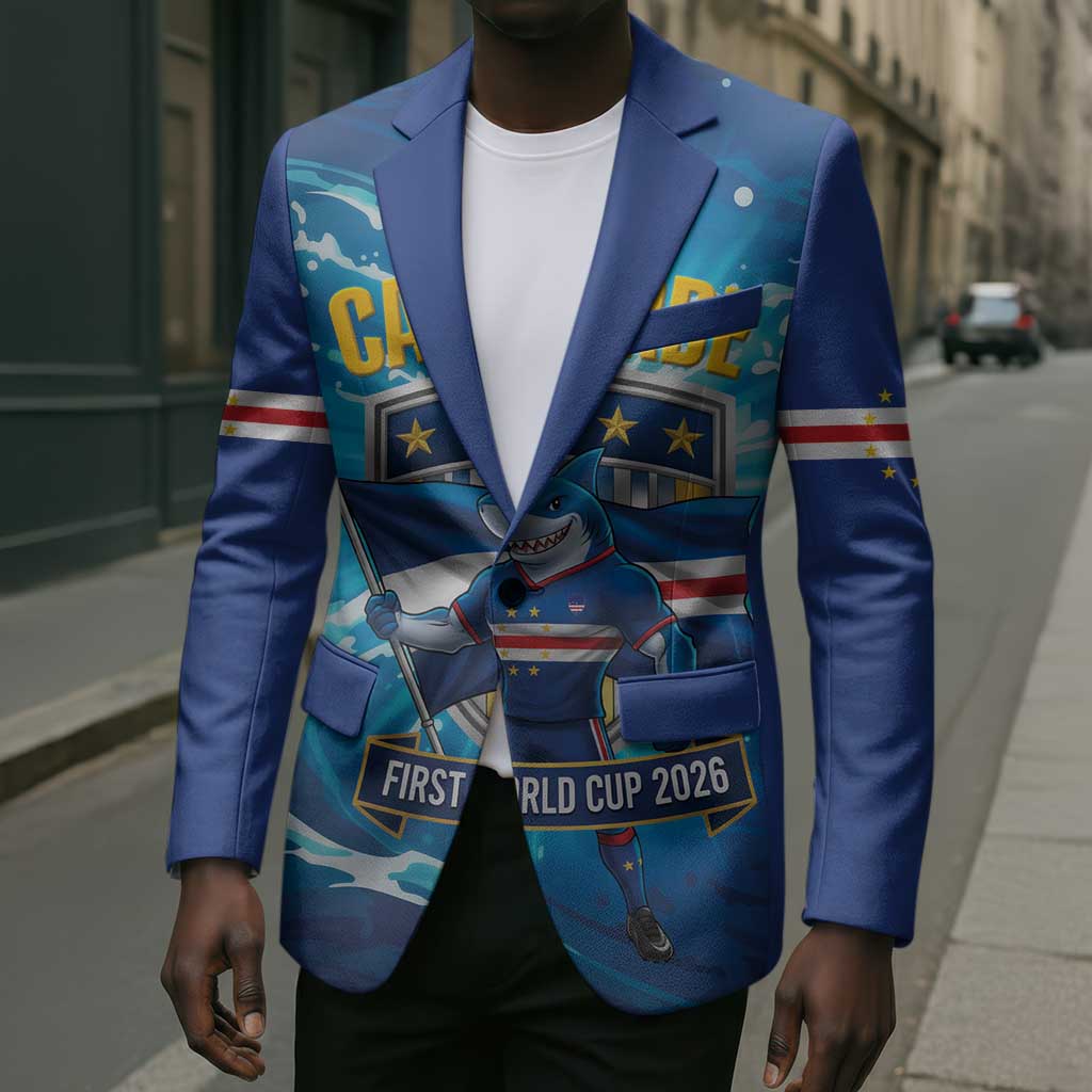 Blue Shark Cape Verde Football Blazer First World Cup 2026