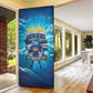 Blue Shark Cape Verde Football Door Cover First World Cup 2026