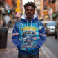 Blue Shark Cape Verde Football Hoodie First World Cup 2026 - African Pride