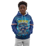 Blue Shark Cape Verde Football Kid Hoodie First World Cup 2026 - African Pride