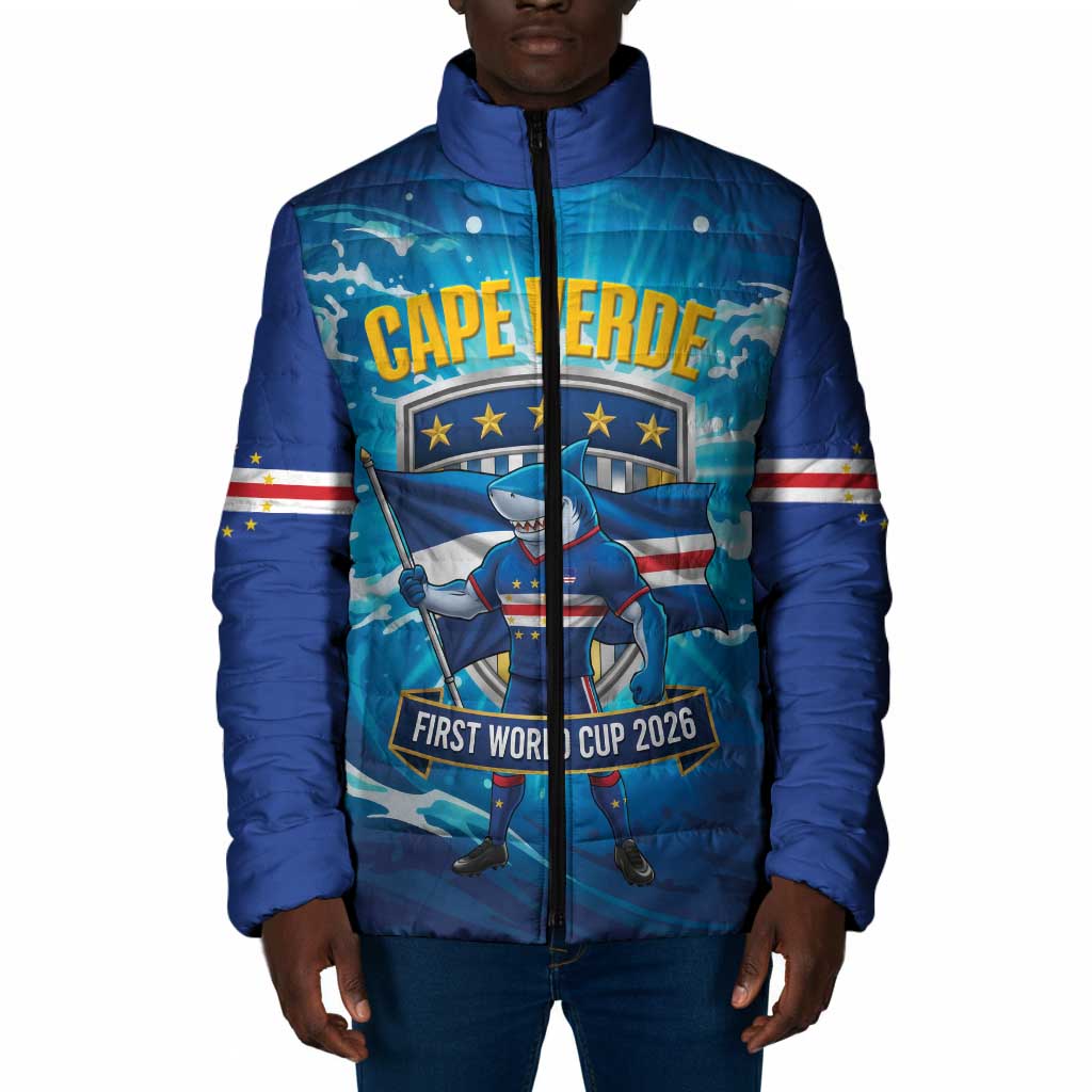Blue Shark Cape Verde Football Padded Jacket First World Cup 2026