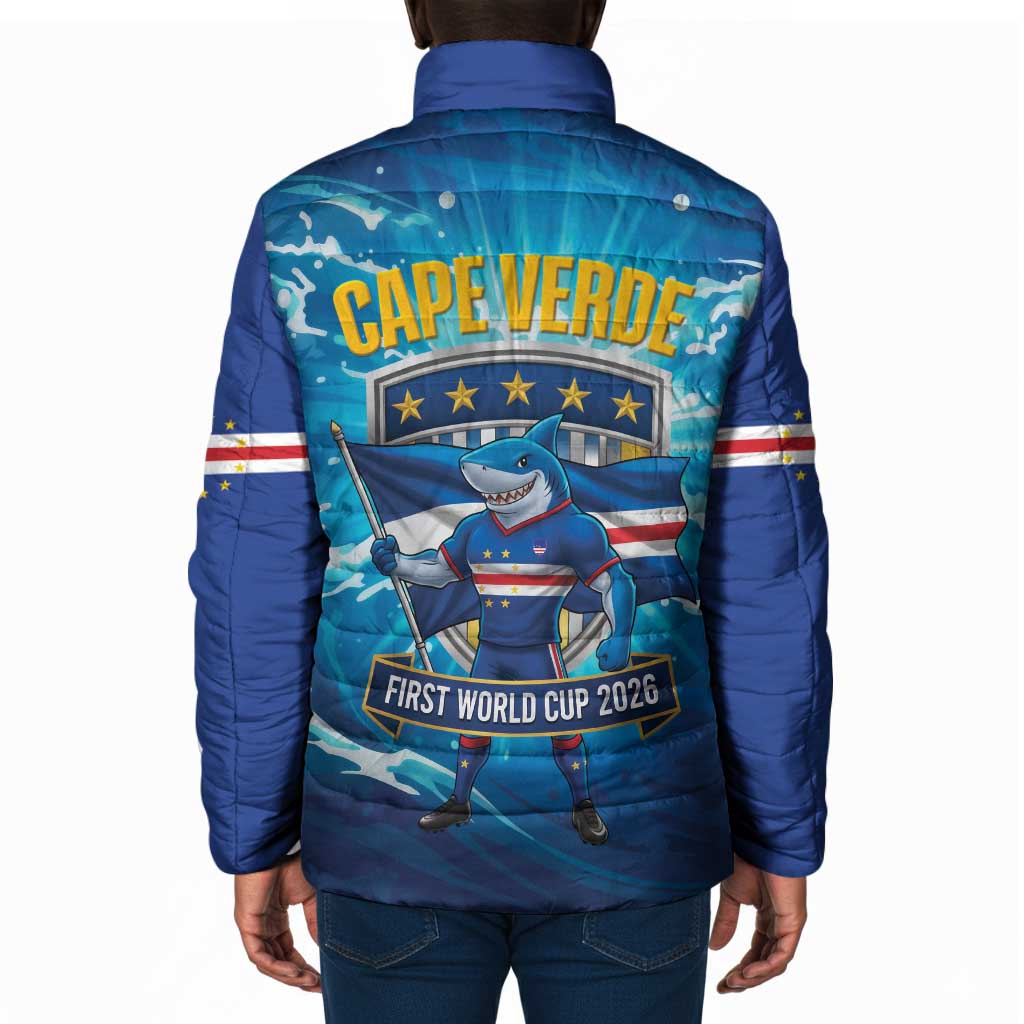 Blue Shark Cape Verde Football Padded Jacket First World Cup 2026