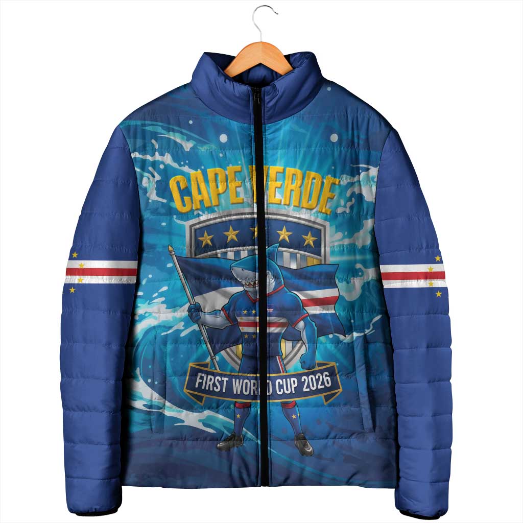 Blue Shark Cape Verde Football Padded Jacket First World Cup 2026