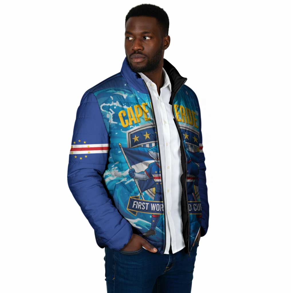 Blue Shark Cape Verde Football Padded Jacket First World Cup 2026