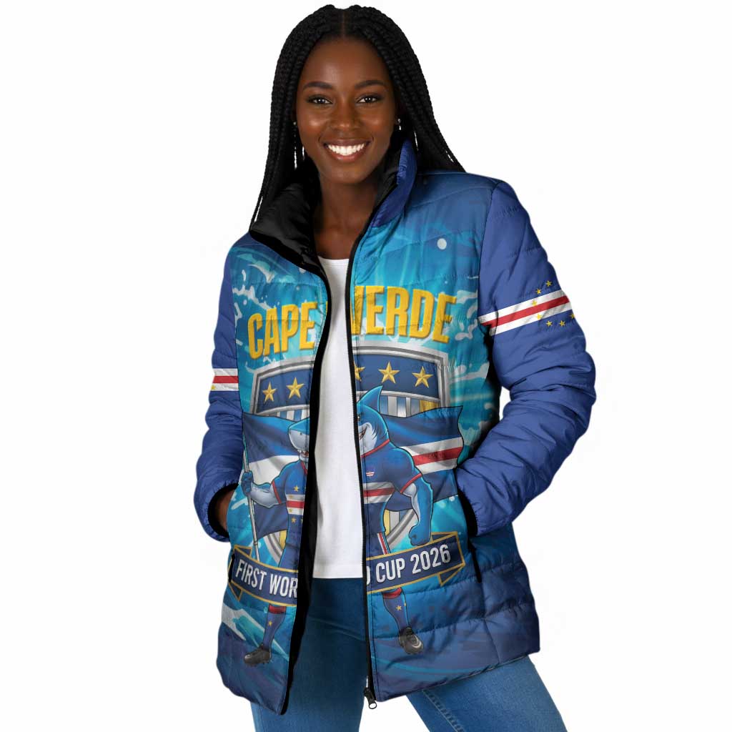 Blue Shark Cape Verde Football Padded Jacket First World Cup 2026