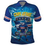 Blue Shark Cape Verde Football Polo Shirt First World Cup 2026 - African Pride