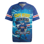Blue Shark Cape Verde Football Rugby Jersey First World Cup 2026 - African Pride