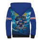 Blue Shark Cape Verde Football Sherpa Hoodie First World Cup 2026 - African Pride