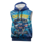 Blue Shark Cape Verde Football Sleeveless Hoodie First World Cup 2026 - African Pride